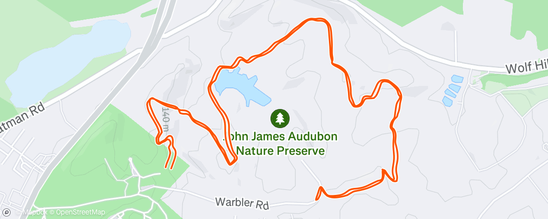 Map of the activity, Morning Trail Run