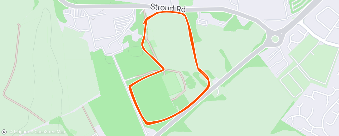 Map of the activity, 2nd park run
