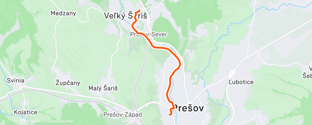 Карта физической активности (Morning Ride)