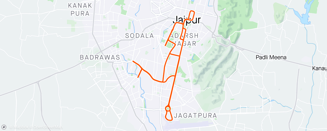 Map of the activity, Morning 🌞🌄 fun and fitness ride to JC to hawamahal X 2 💐👍👏✅🌞🌄