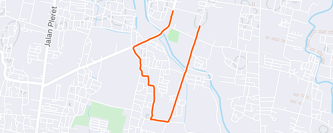 Карта физической активности (Afternoon Run)