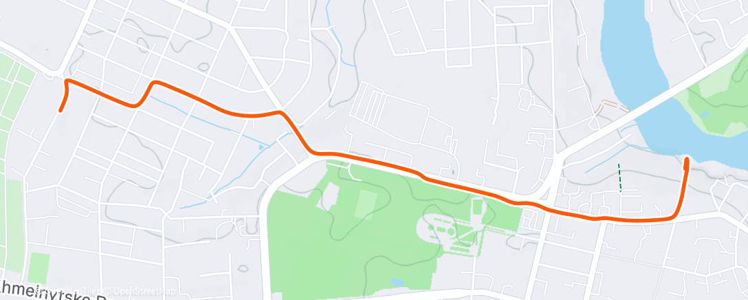 Map of the activity, Lunch Run