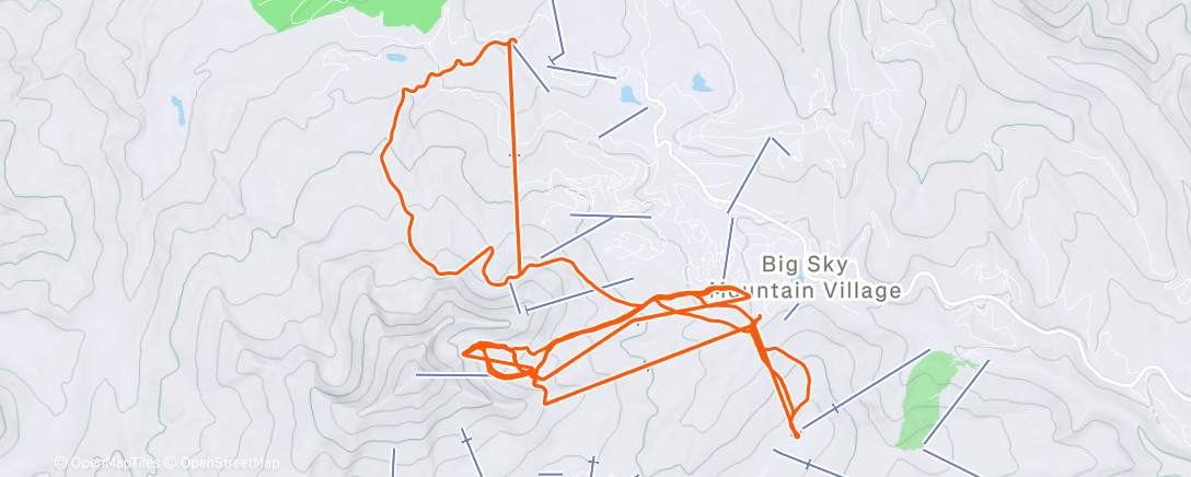 Карта физической активности (Big Sky Day 2)