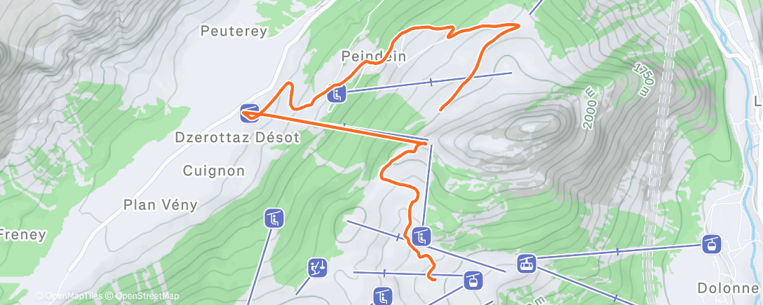 Карта физической активности (Lunch Snowboard)