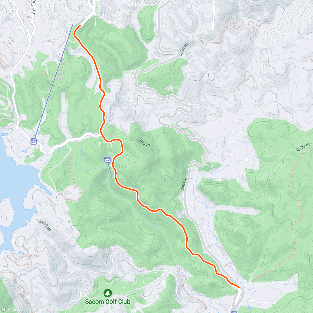 Map of the activity, Morning Ride -Pren Pass