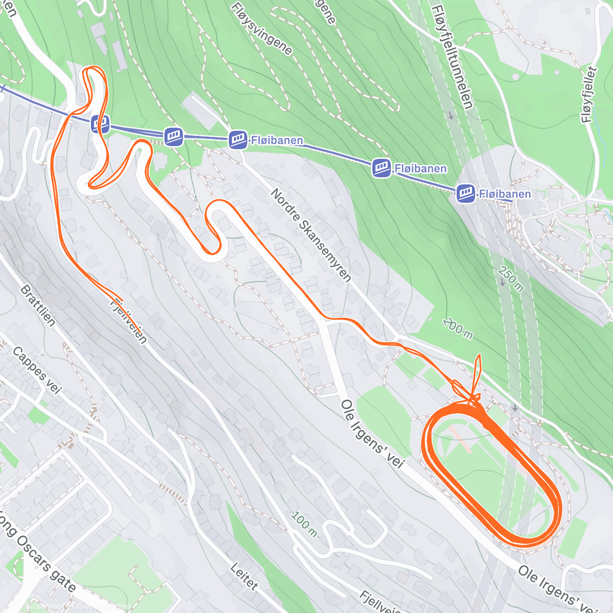 Map of the activity, 4x4k floodlight