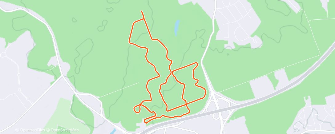 Map of the activity, Night Nordic Ski
