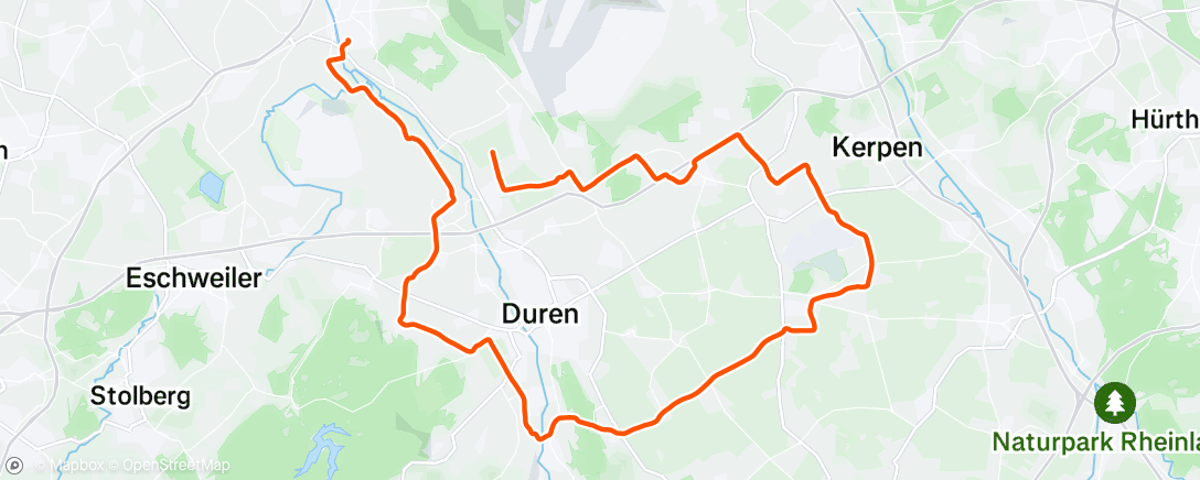 Map of the activity, Morning Ride