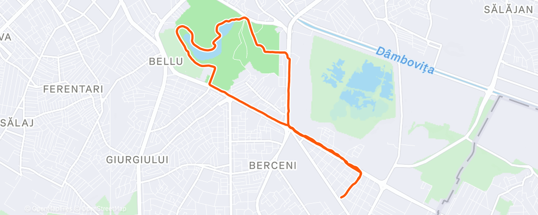 Карта физической активности (Jogging à jeun)