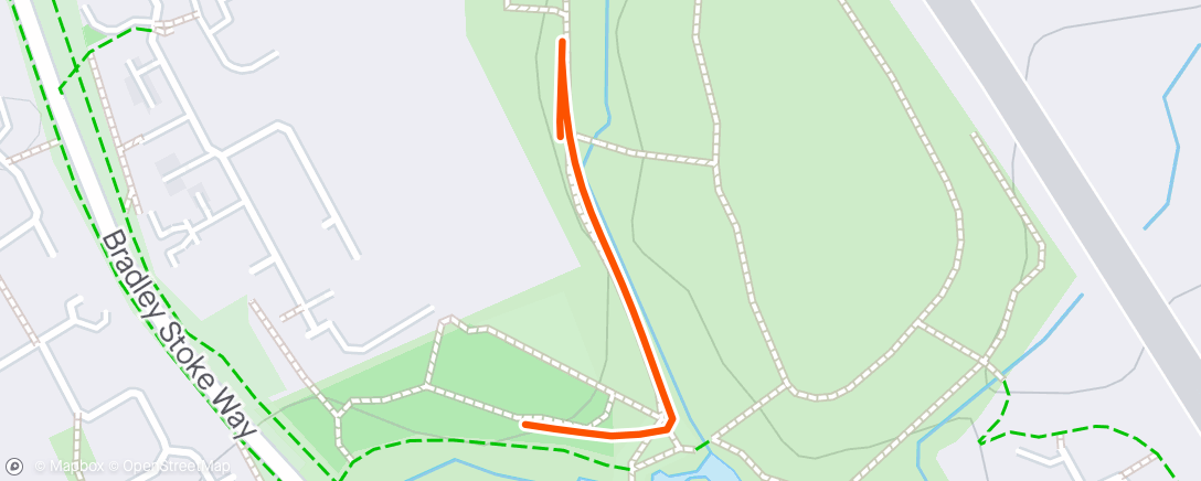 Map of the activity, Morning Run