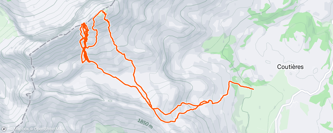 Mapa de la actividad (Rama-Aiguilles)