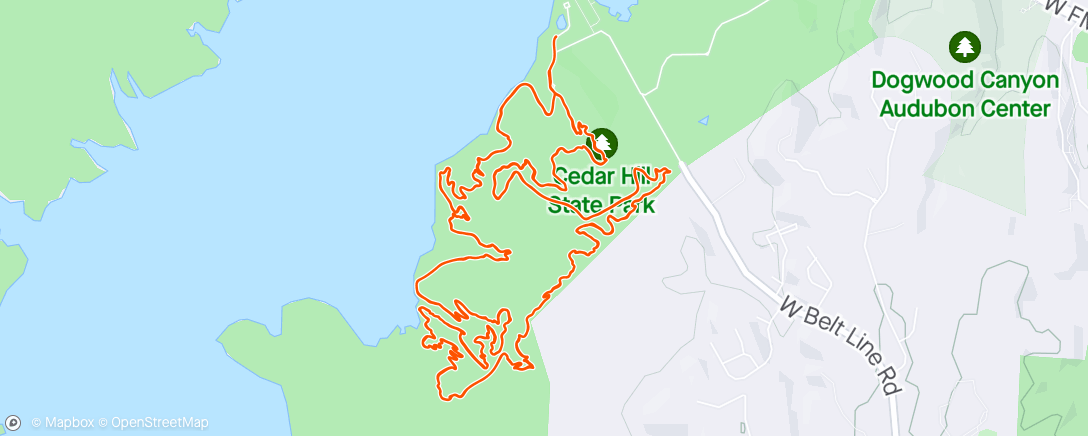 アクティビティ「Morning Mountain Bike Ride」の地図