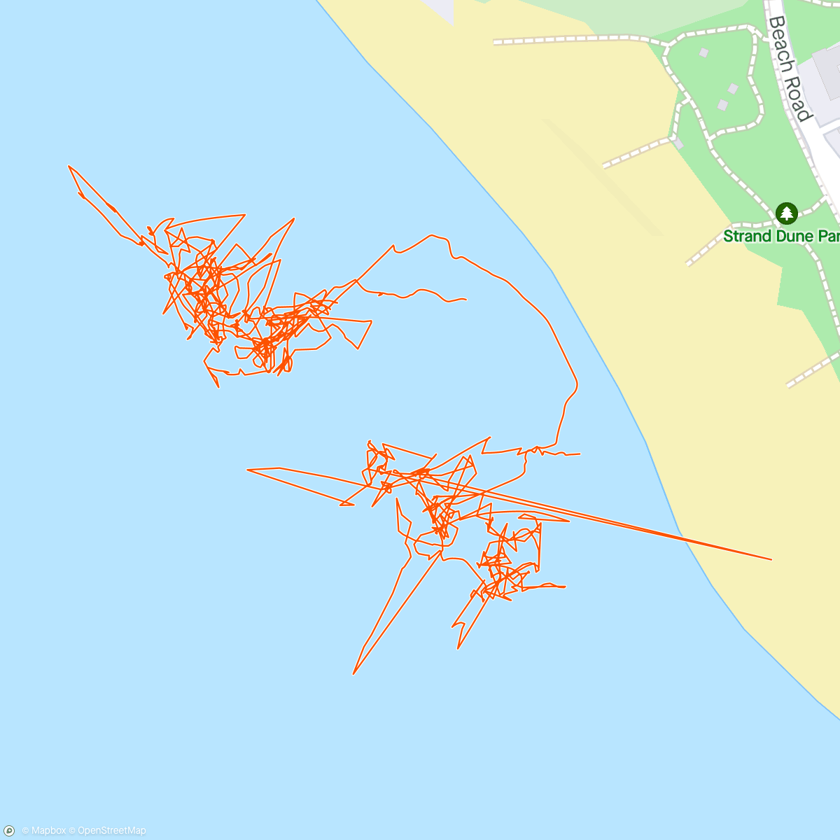 Karte der Aktivität „Lunch Surfing”