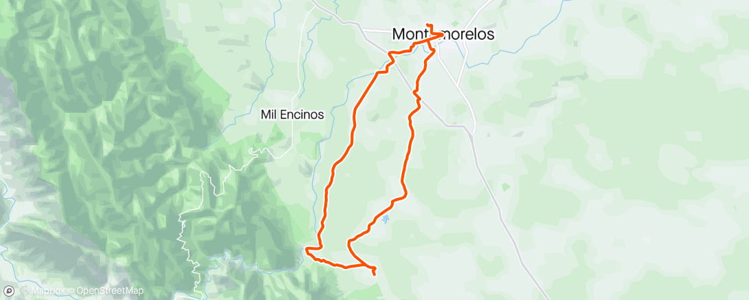 活动地图，Vuelta ciclista vespertina
