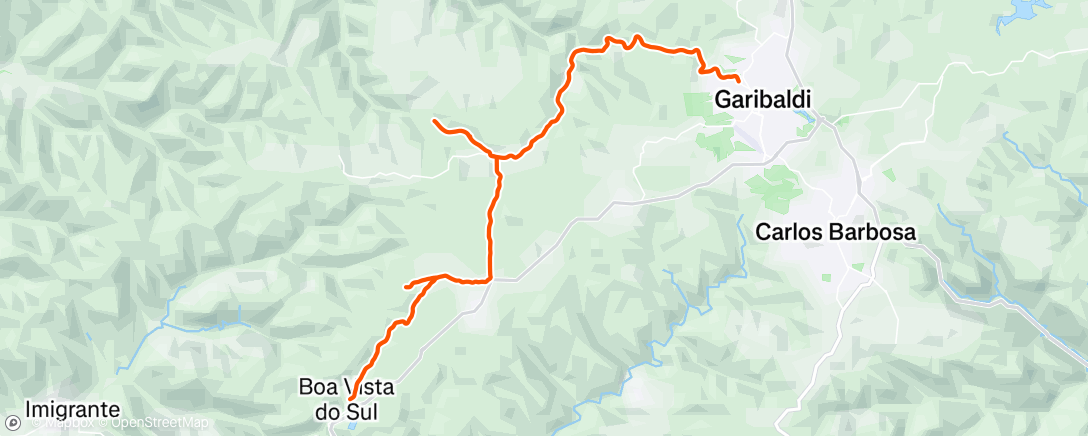 Map of the activity, Garibaldi