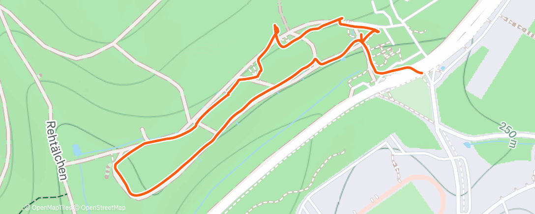 Map of the activity, Lunch Hike