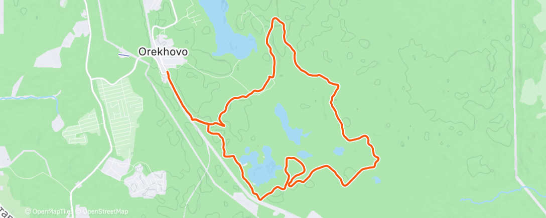 Map of the activity, Afternoon Nordic Ski