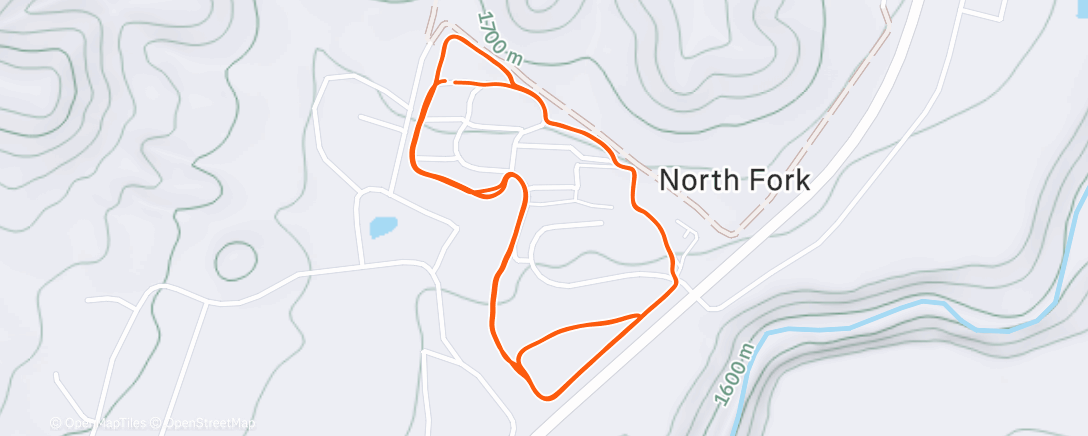 Map of the activity, Back at work running loops around the hospital