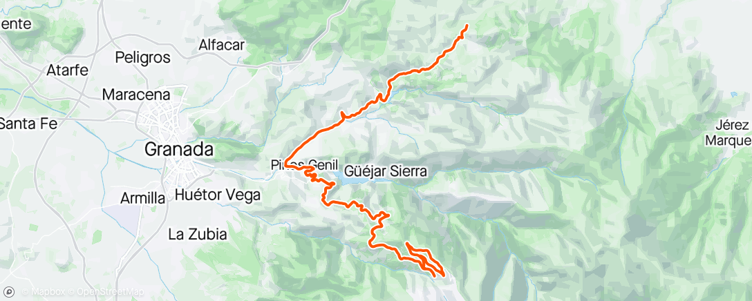 Map of the activity, Sierra 8 ☀️