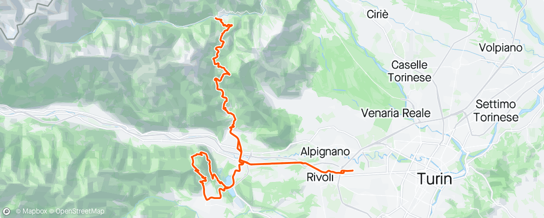 Map of the activity, Lys solo da rubiana, lys con i brompton Torino ♥️ 2 braida