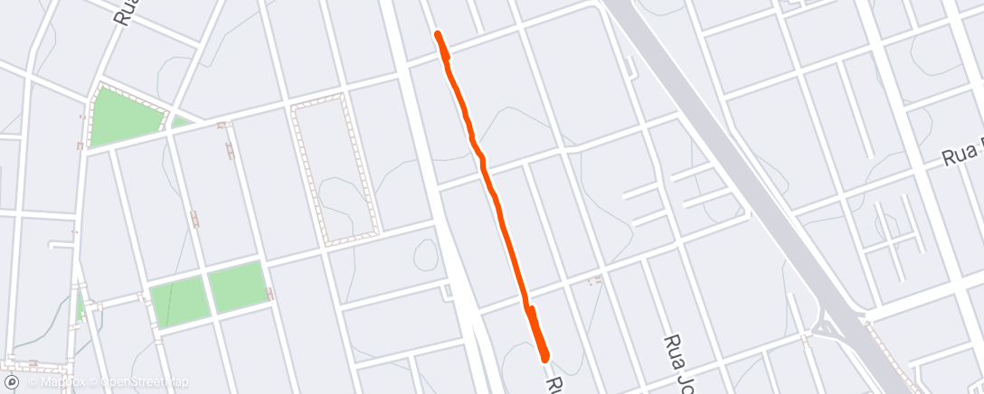 Mapa de la actividad (Treino na rua)