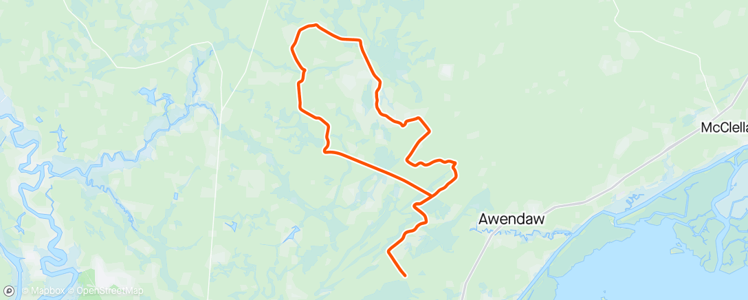Map of the activity, Morning post work Gravel Ride