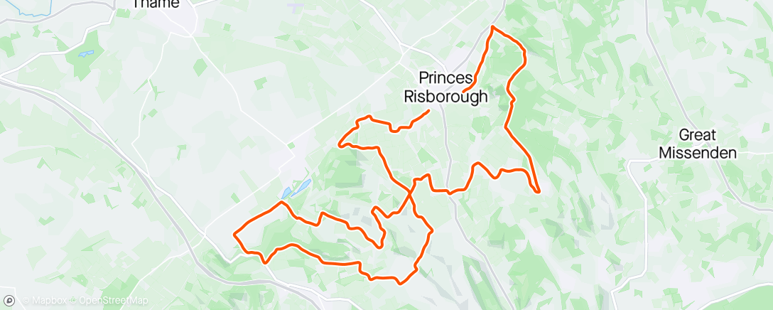 Map of the activity, Chilterns Ridge Trail Ride

#Massimo #luca #2x 🔋🦼.