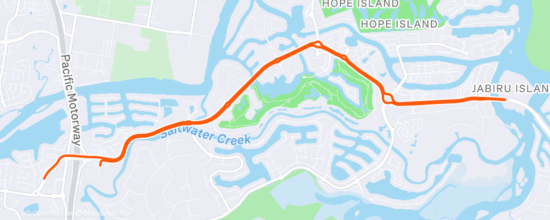 Map of the activity, Morning Ride