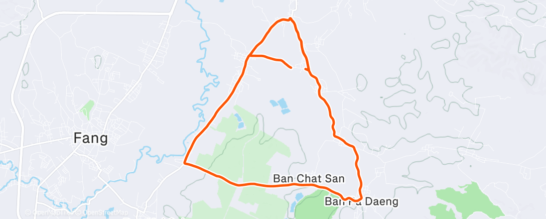 Map of the activity, Mittagsradfahrt