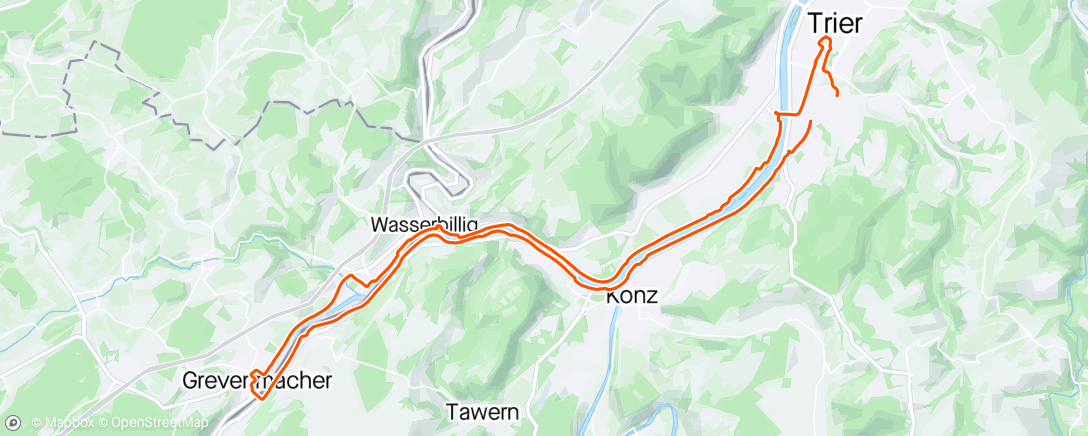 Map of the activity, Grevenmacher