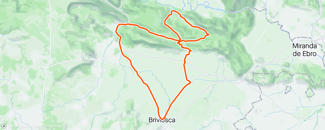 Map of the activity, Briviesca-Portillo de Busto