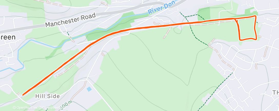 Map of the activity, Morning Run