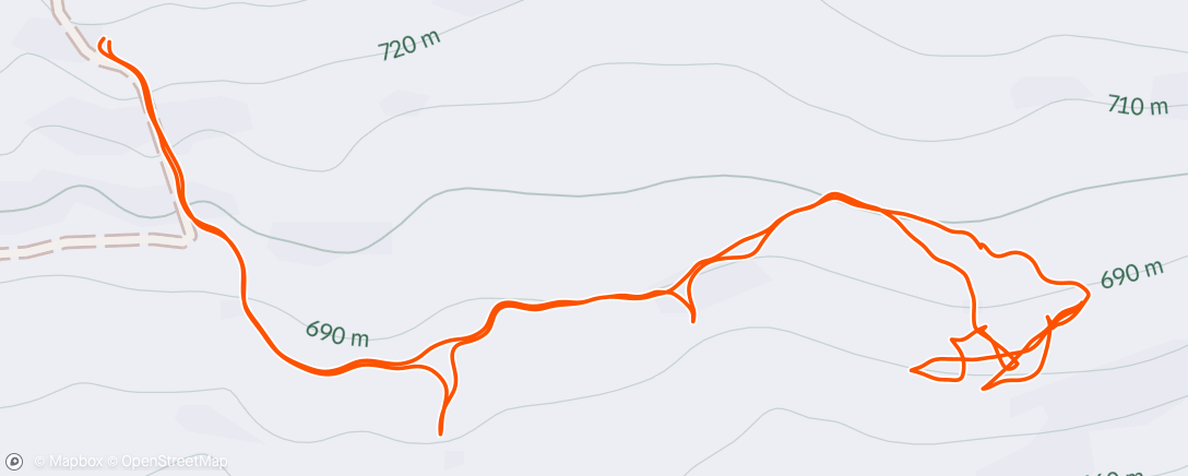 Map of the activity, Part 2 hike
