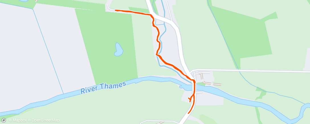 Map of the activity, Evening Walk