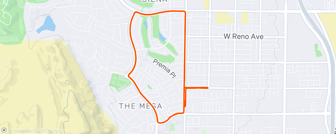 Map of the activity, Morning Ride
