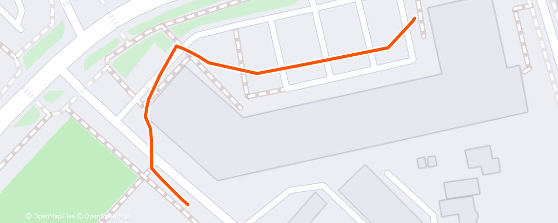 Карта физической активности (Night Walk)