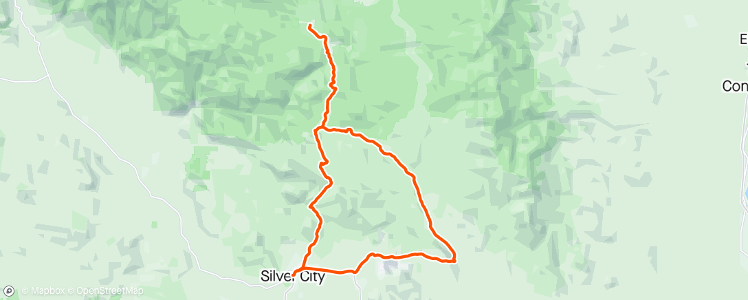 Mapa de la actividad, Tour of the Gila Stage 5 - Big Sad