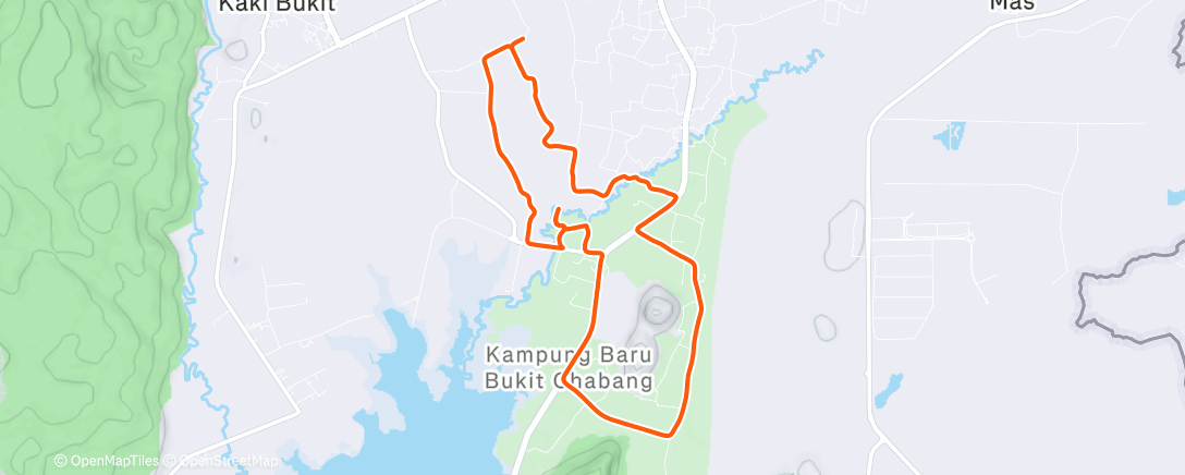 Map of the activity, Bukit Chabang Morning Run