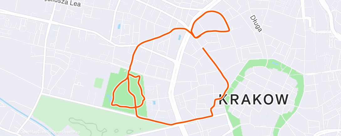 Карта физической активности (Evening Run)