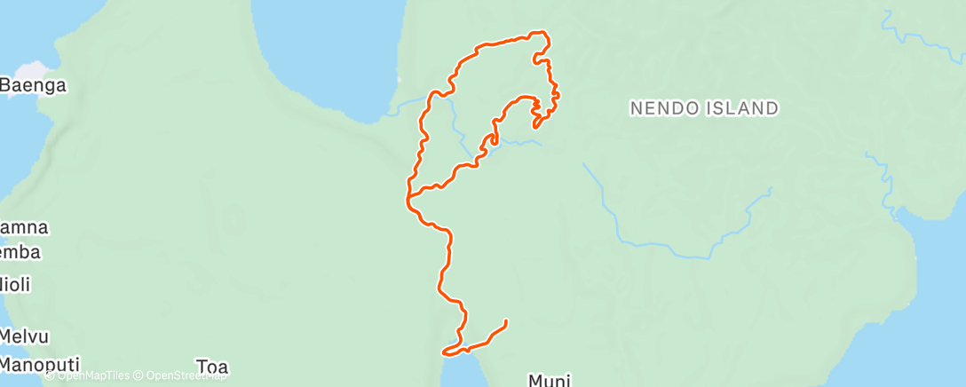 Map of the activity, Zwift - Group Ride: Standard - Stage 1 - Tour de Zwift on Chasing the Sun in Makuri Islands