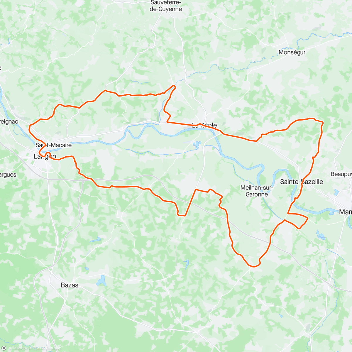 アクティビティ「Volta de bicicleta vespertina」の地図