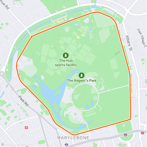 regents park outer circle cycling