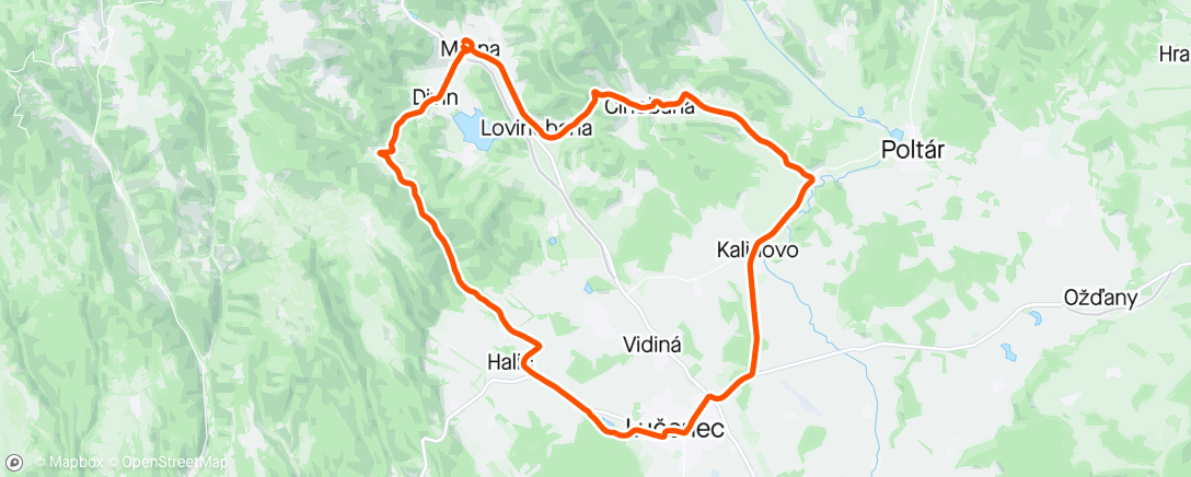 Map of the activity, Breznička