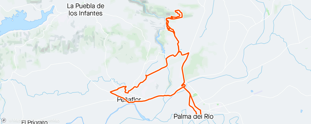 Map of the activity, Mañana con rafita