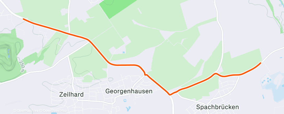 Map of the activity, Abendradfahrt