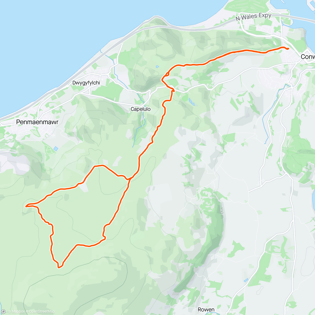 Mapa da atividade, Trail 20km