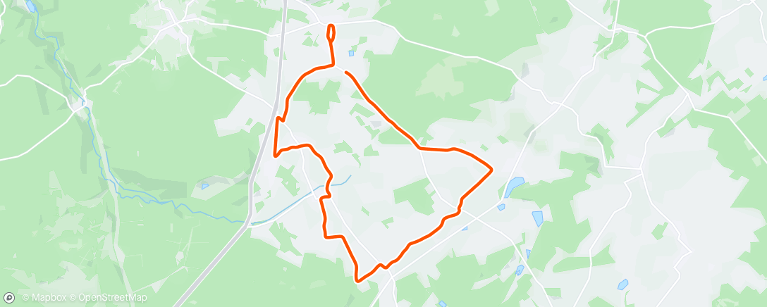 Map of the activity, Sortie longue 4x10' allure marathon 5'05-5'10/km