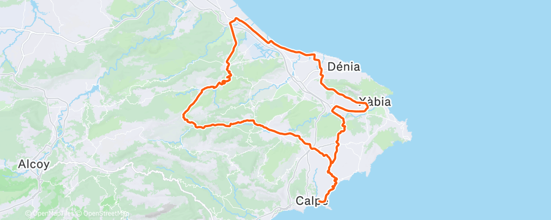 Map of the activity, Calpe #5