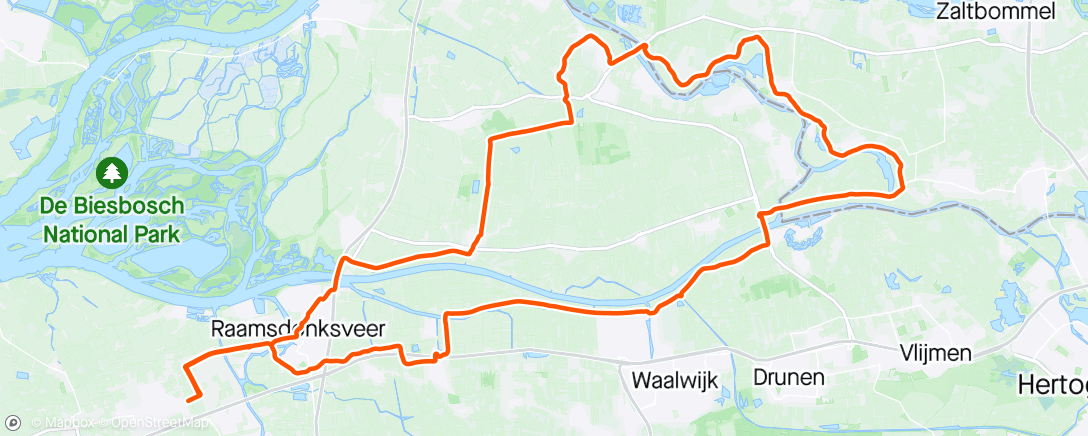 Map of the activity, Poederooijen