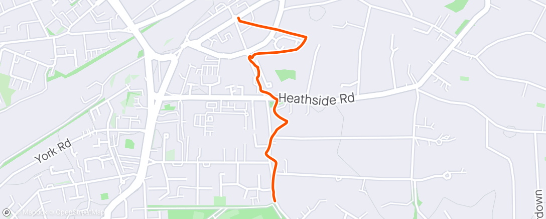 Map of the activity, Hobble home from the station